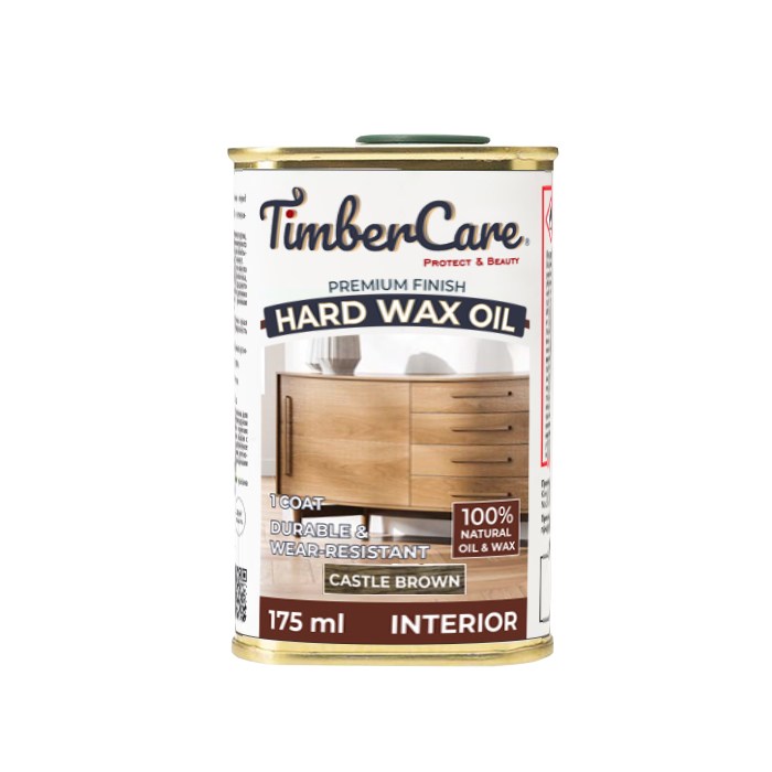 Масло с твердым воском TimberCare Hard Wax Oil цвет Темно-коричневый 350102 0,175 л